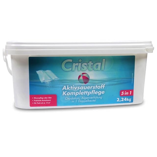 Granulé d’oxygène actif Cristal 5 en 1 en sachets bi-compartiments pré-dosés