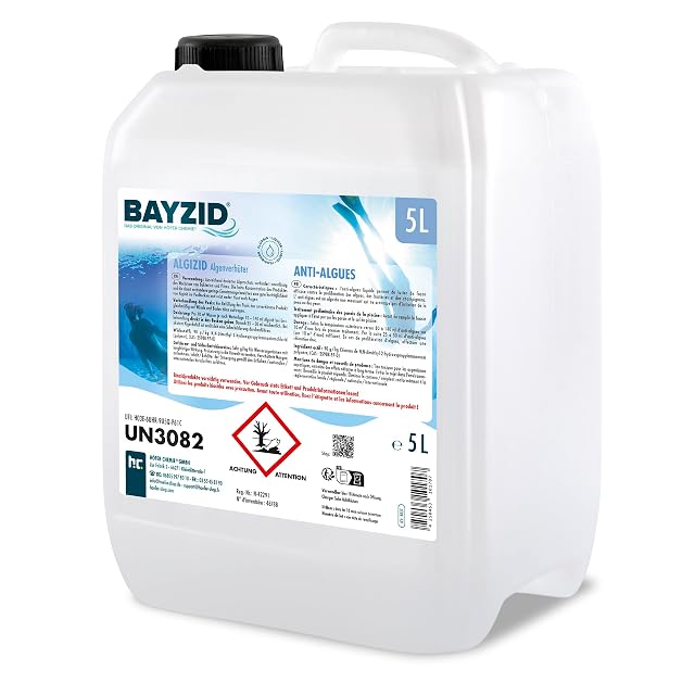 Anti-algues liquide Höfer Chemie en bidon de cinq litres pour un entretien préventif