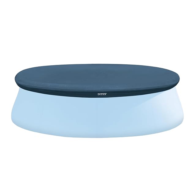 Bâche de bassin ronde Intex bleue à cordon de serrage, pour un bassin Easy Set de deux cent quarante-quatre centimètres