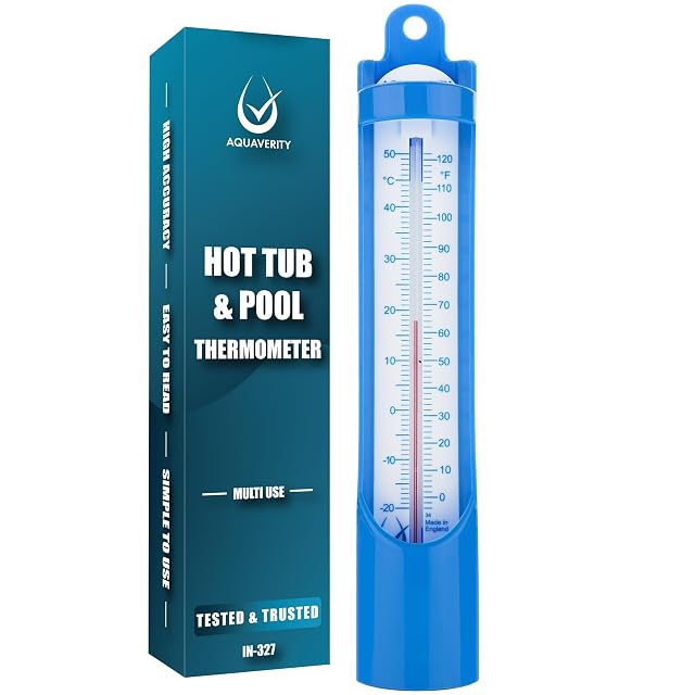 Thermomètre à eau à immersion AQUAVERITY pour bassins, spas et nage en eau froide