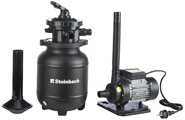 Groupe de filtration Steinbach Active Balls+ avec vanne sept voies et manomètre