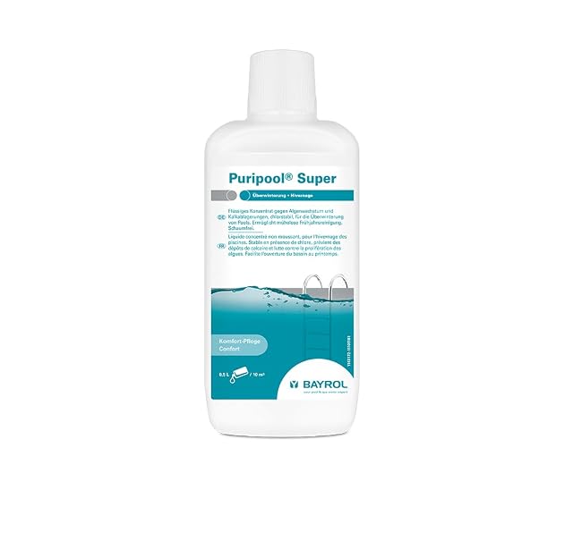 Bidon d’un litre de concentré liquide d’hivernage BAYROL Puripool Super