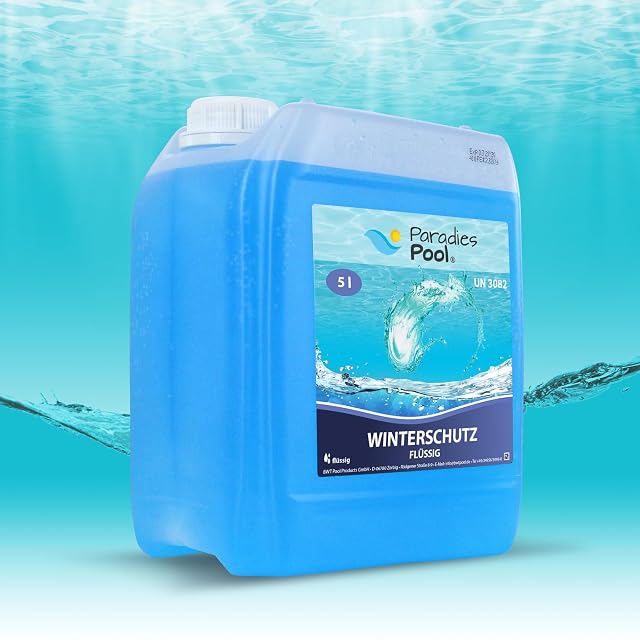 Bidon de cinq litres de produit de protection hivernale sans mousse Paradies Pool